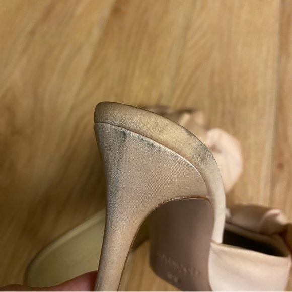 House of CB Beaubelle Blush Oversized Bow Mules - Picture 13 of 16